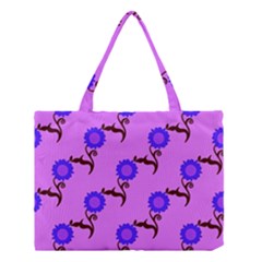 Illustration Flower Floral Design Pattern Medium Tote Bag by Ravend