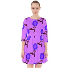 Illustration Flower Floral Design Pattern Smock Dress