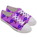 Illustration Flower Floral Design Pattern Women s Low Top Canvas Sneakers View3