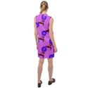 Illustration Flower Floral Design Pattern Sleeveless Shirt Dress View2