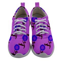 Illustration Flower Floral Design Pattern Women Athletic Shoes by Ravend