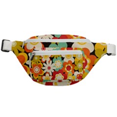 Floral Retro Vintage Blossom Fanny Pack by Ravend