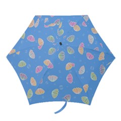 Seashell Clam Pattern Art Design Mini Folding Umbrellas by Ravend