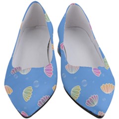 Seashell Clam Pattern Art Design Women s Block Heels  by Ravend