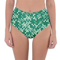 Patterns Fabric Design Surface Reversible High-waist Bikini Bottoms by Ravend