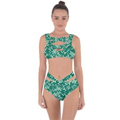 Patterns Fabric Design Surface Bandaged Up Bikini Set  by Ravend