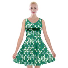 Patterns Fabric Design Surface Velvet Skater Dress by Ravend