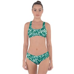 Patterns Fabric Design Surface Criss Cross Bikini Set by Ravend