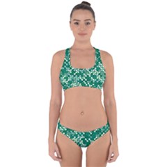 Patterns Fabric Design Surface Cross Back Hipster Bikini Set by Ravend