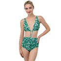 Patterns Fabric Design Surface Tied Up Two Piece Swimsuit View1