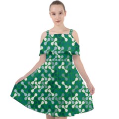 Patterns Fabric Design Surface Cut Out Shoulders Chiffon Dress by Ravend