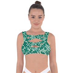 Patterns Fabric Design Surface Bandaged Up Bikini Top by Ravend