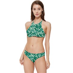 Patterns Fabric Design Surface Banded Triangle Bikini Set by Ravend