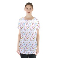 Easter Bunny Pattern Hare Skirt Hem Sports Top by Ravend