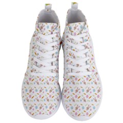 Easter Bunny Pattern Hare Men s Lightweight High Top Sneakers by Ravend