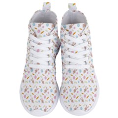 Easter Bunny Pattern Hare Women s Lightweight High Top Sneakers by Ravend