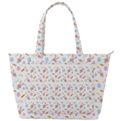 Easter Bunny Pattern Hare Back Pocket Shoulder Bag  by Ravend