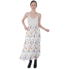 Easter Bunny Pattern Hare Tie Back Maxi Dress by Ravend