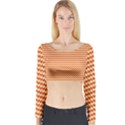 Pattern Zig Zag Stripe Geometric Long Sleeve Crop Top View1