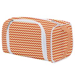 Pattern Zig Zag Stripe Geometric Toiletries Pouch by Ravend