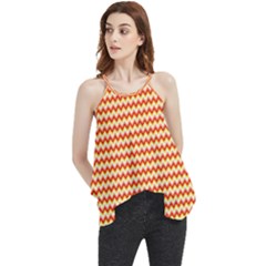 Pattern Zig Zag Stripe Geometric Flowy Camisole Tank Top by Ravend