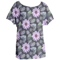 Flower  Petal  Spring Watercolor Women s Oversized Tee by Ravend