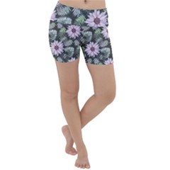 Flower  Petal  Spring Watercolor Lightweight Velour Yoga Shorts by Ravend