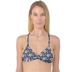 Flower Petal Spring Watercolor Reversible Tri Bikini Top by Ravend