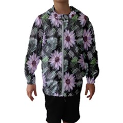 Flower Petal Spring Watercolor Kids  Hooded Windbreaker by Ravend