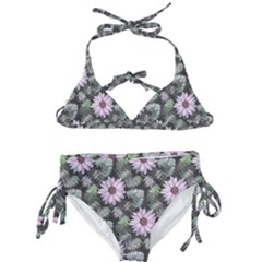 Flower Petal Spring Watercolor Kids  Classic Bikini Set by Ravend