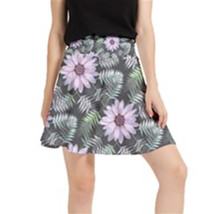 Flower Petal Spring Watercolor Waistband Skirt by Ravend