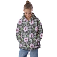 Flower Petal Spring Watercolor Kids  Oversized Hoodie by Ravend