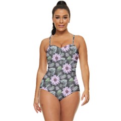 Flower Petal Spring Watercolor Retro Full Coverage Swimsuit by Ravend