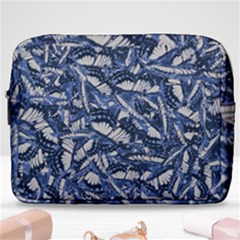 Butterflies Motif Collage Pattern Make Up Pouch (large) by dflcprintsclothing