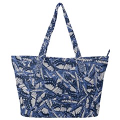 Butterflies Motif Collage Pattern Full Print Shoulder Bag by dflcprintsclothing