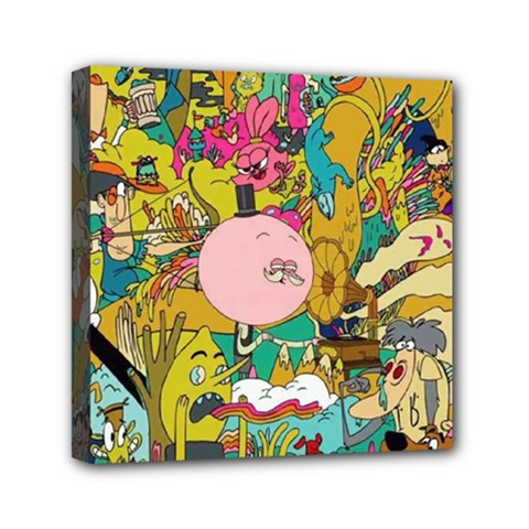 Cartoon Wallpapers Mini Canvas 6  X 6  (stretched)