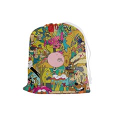 Cartoon Wallpapers Drawstring Pouch (large)