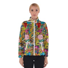 Cartoon Wallpapers Women s Bomber Jacket