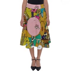 Cartoon Wallpapers Perfect Length Midi Skirt