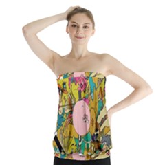 Cartoon Wallpapers Strapless Top