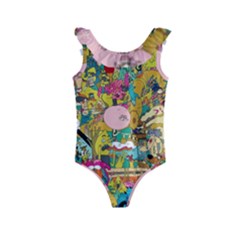 Cartoon Wallpapers Kids  Frill Swimsuit