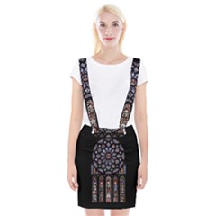 Chartres Cathedral Notre Dame De Paris Amiens Cath Stained Glass Braces Suspender Skirt