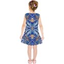 Cobalt on gold Kids  Tunic Dress View2