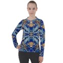 Cobalt on gold Women s Pique Long Sleeve Tee View1