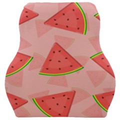 Background Watermelon Pattern Fruit Car Seat Velour Cushion  by Wegoenart