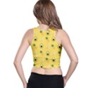 Pineapple Banana Fruit Pattern Racer Back Crop Top View2