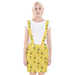 Pineapple Banana Fruit Pattern Braces Suspender Skirt by Wegoenart