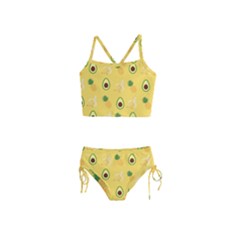 Pineapple Banana Fruit Pattern Girls  Tankini Swimsuit by Wegoenart