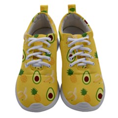 Pineapple Banana Fruit Pattern Women Athletic Shoes by Wegoenart