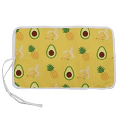 Pineapple Banana Fruit Pattern Pen Storage Case (l) by Wegoenart